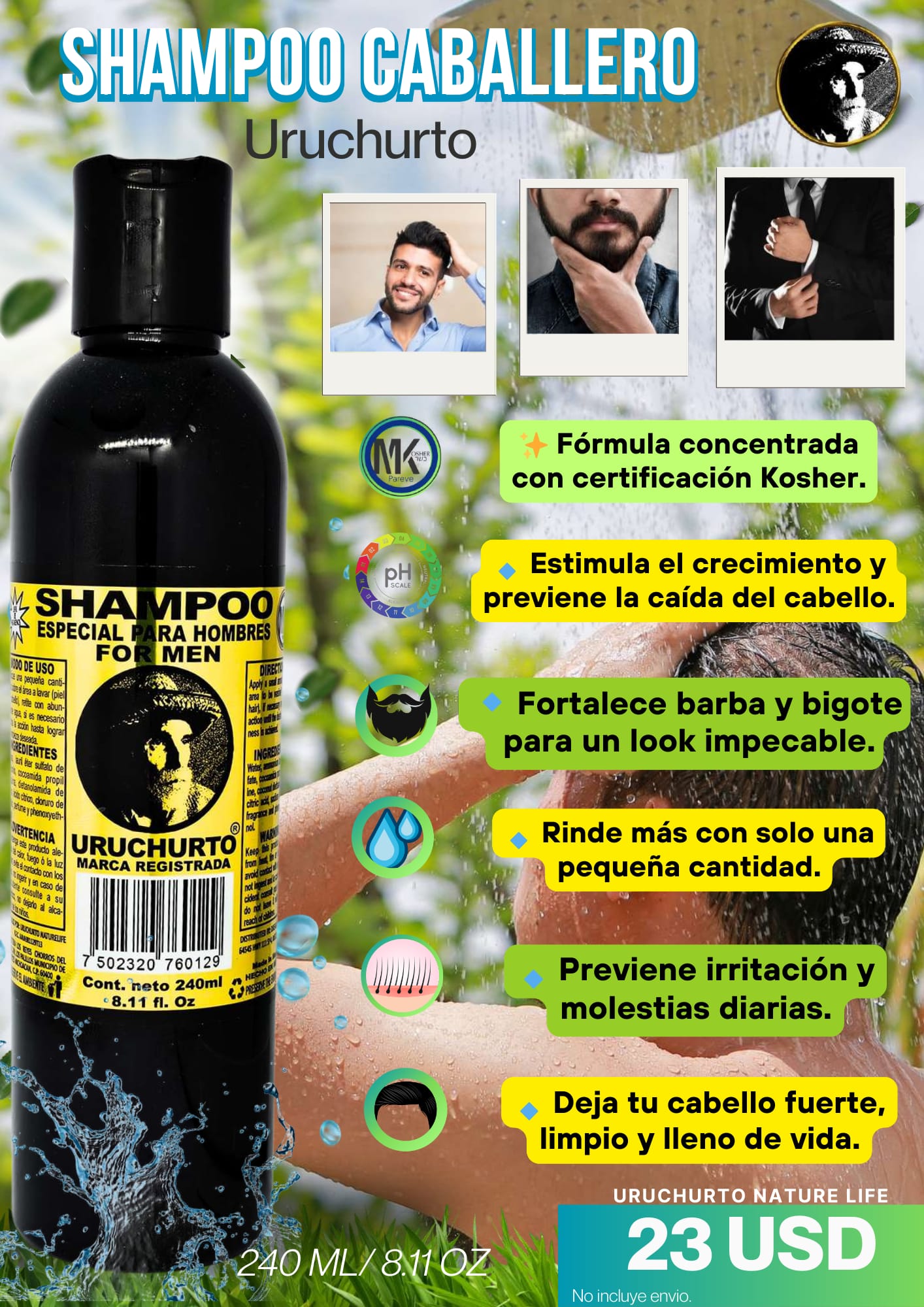 SHAMPOO PARA HOMBRE URUCHHURTO