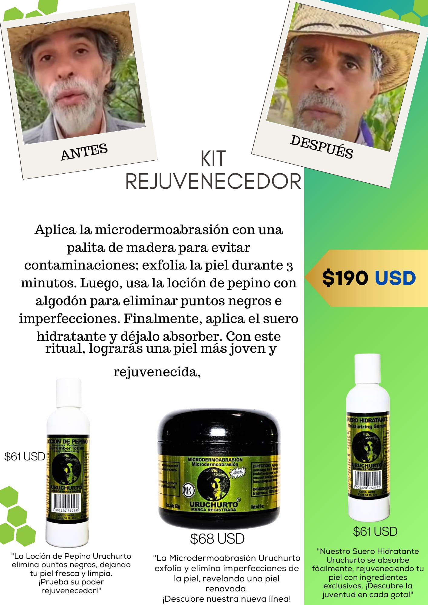 KIT REJUVENECEDOR URUCHURTO