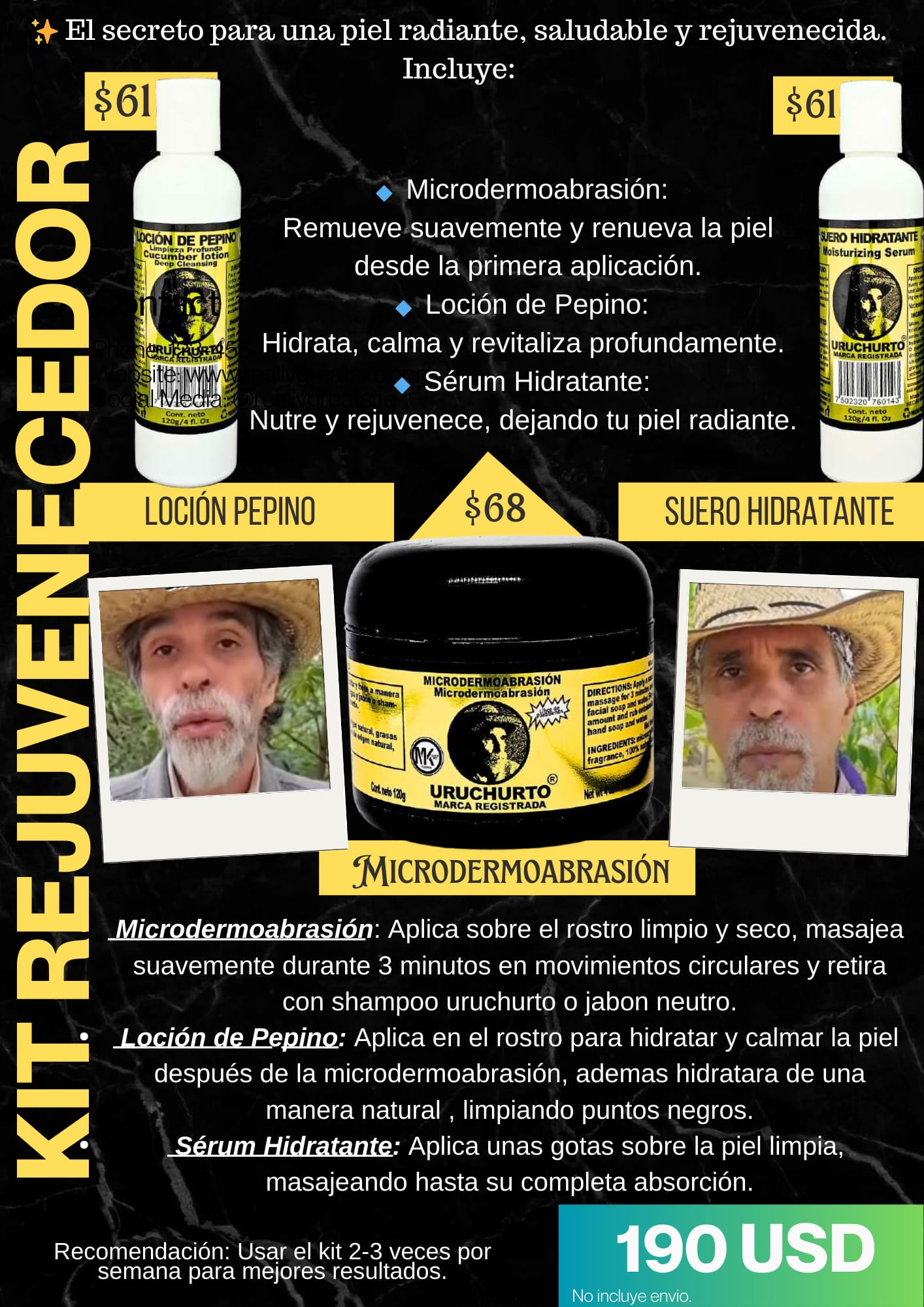 KIT REJUVENECEDOR URUCHURTO