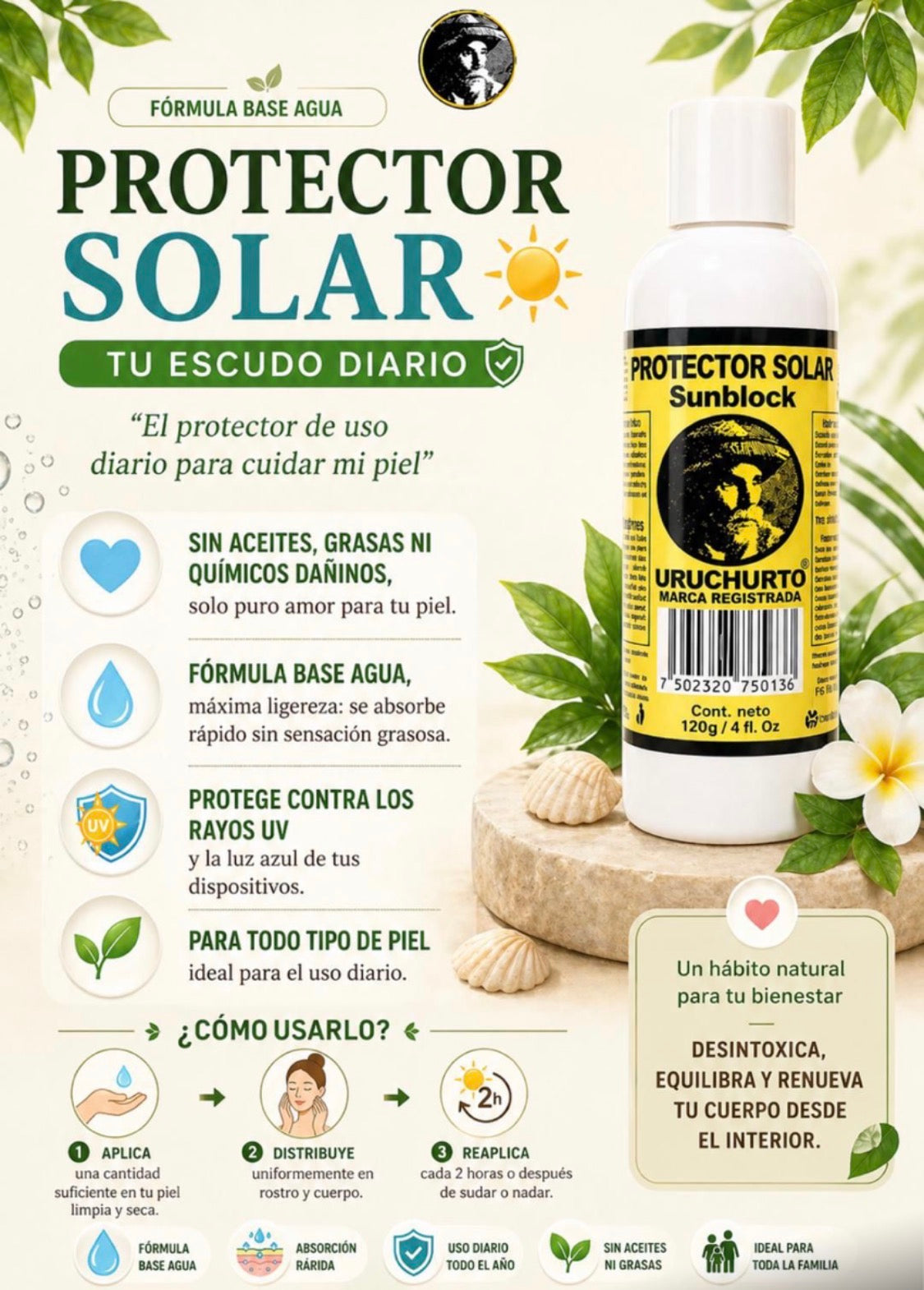 PROTECTOR SOLAR URUCHURTO